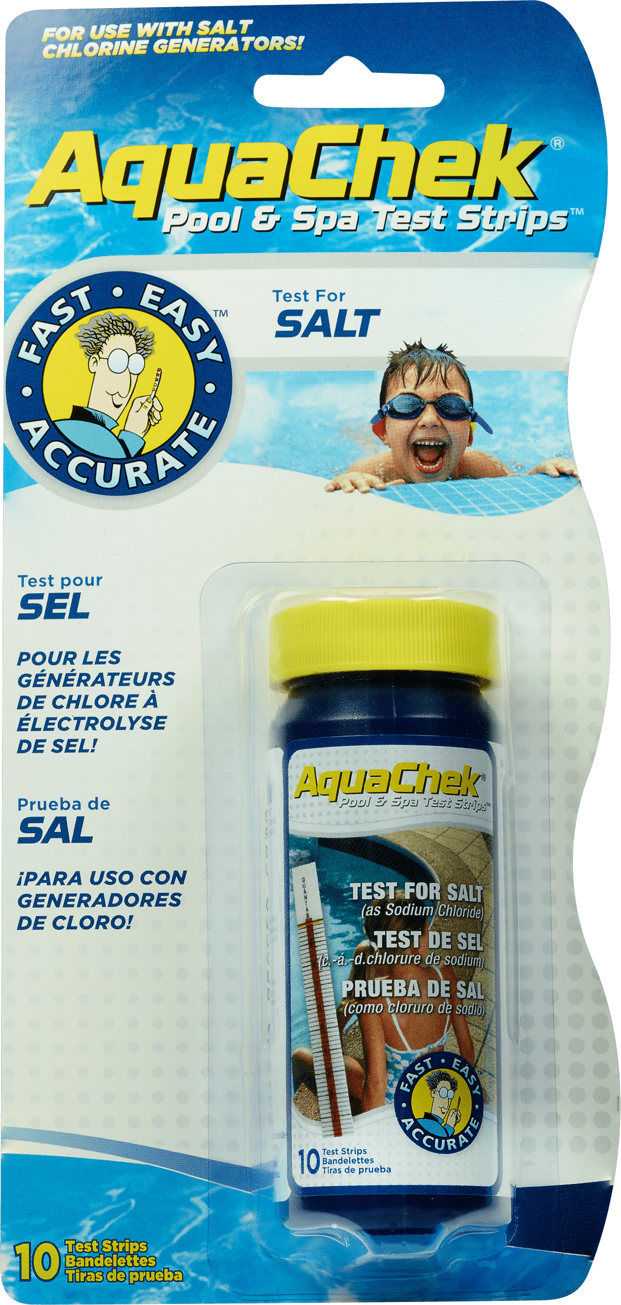 Aquachek Salt 10 Strip/Btl-White - CLEARANCE SAFETY COVERS